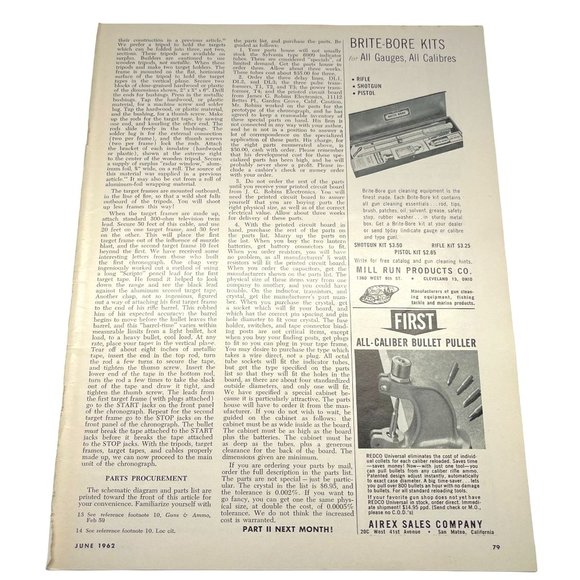1962 Gun & Ammo Magazine Ads Brite Bore Kits Airex Sales Austin Boots Lawman - Picture 1 of 5
